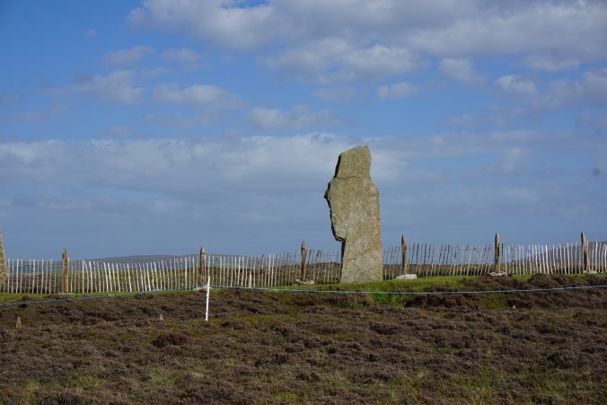 Standing stone in the Orkneys